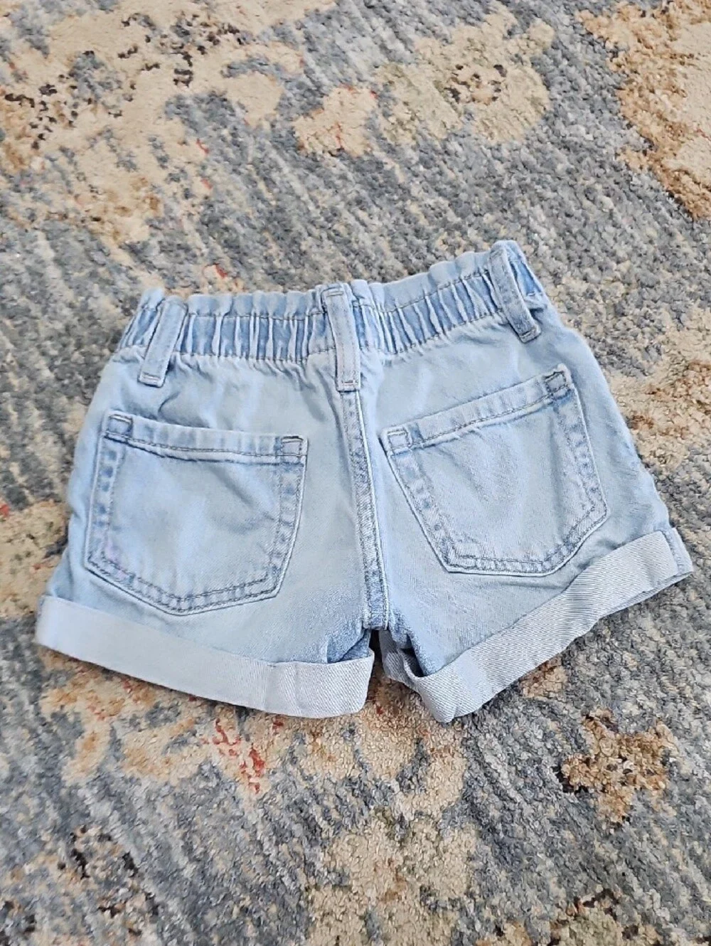 Cat & Jack Light Blue Denim Rolled Cuff Shorts